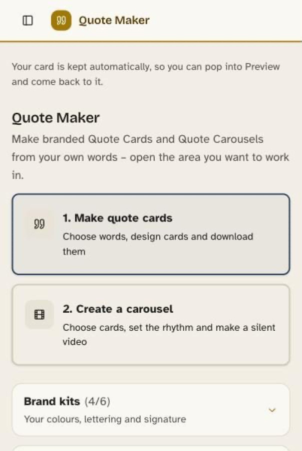 Quote Maker: Quote Cards and Quote Reel